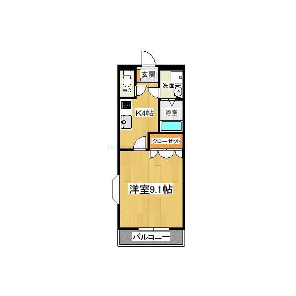 ２階・角部屋