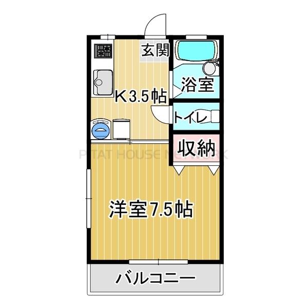 ２階・角部屋