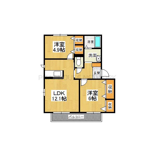 ２階・角部屋