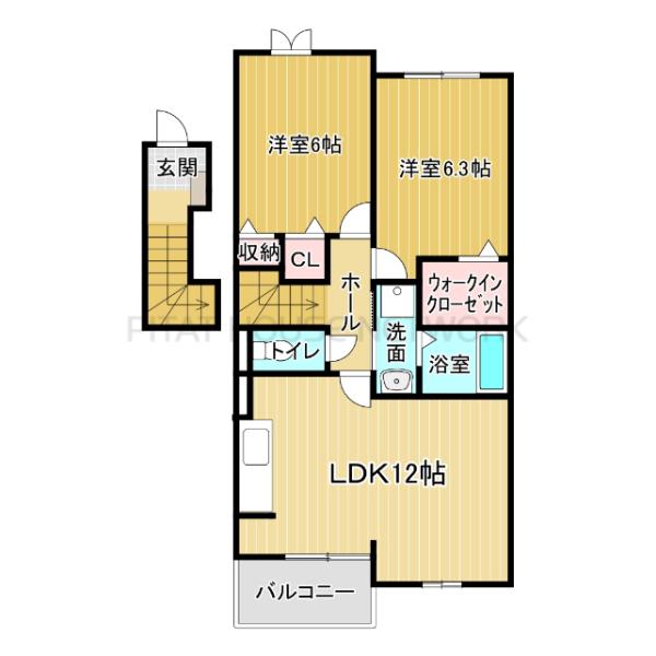 2階・角部屋