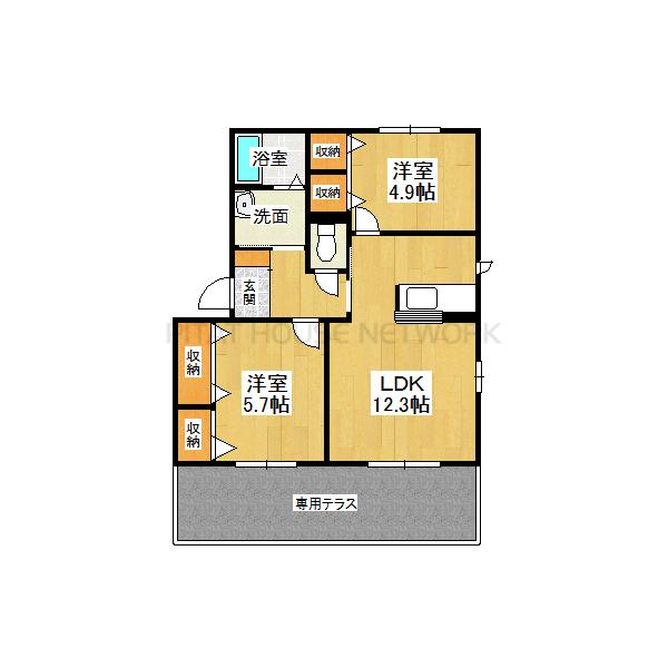 １階・角部屋