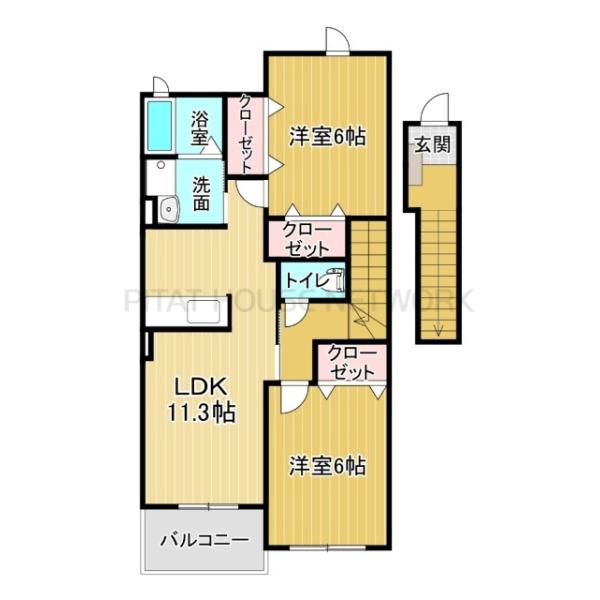 ２階・角部屋