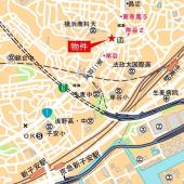 パークホームズ横濱東寺尾マークヒルズ 外観写真1 地形図・案内図