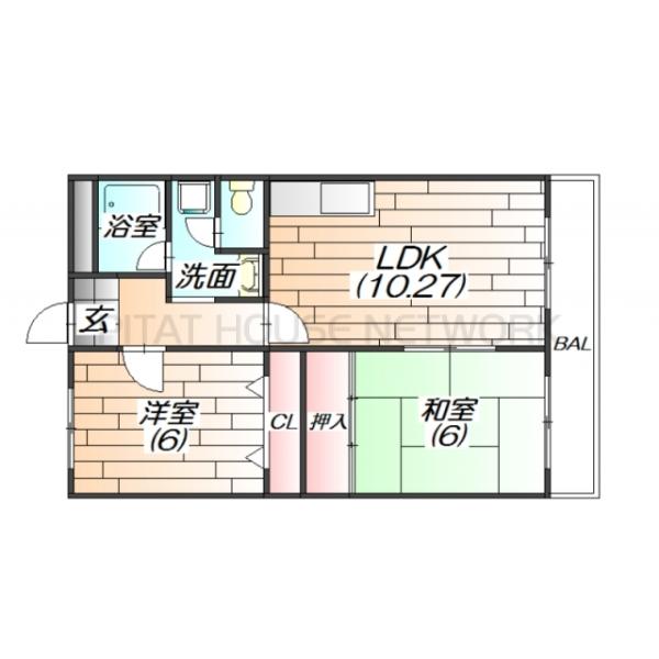 【エステートみずほ】【岡場駅】都市ガス対