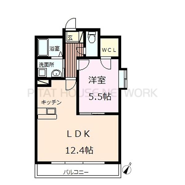 角部屋1号室タイプ