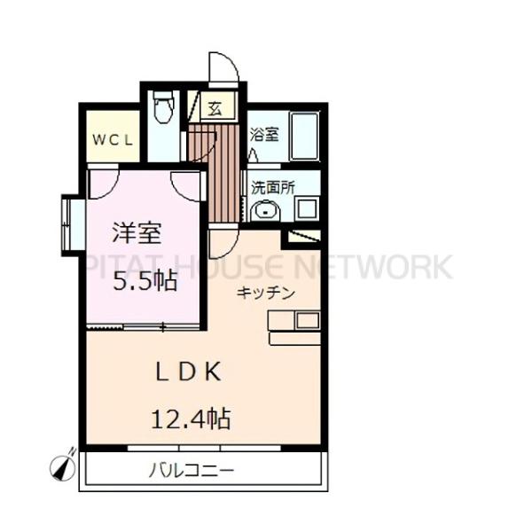 角部屋5号室タイプ