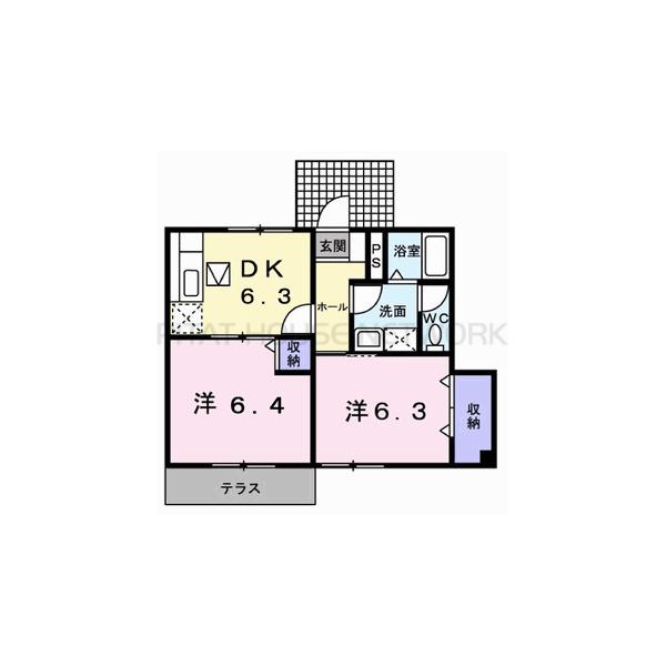 プリムヴェールⅡ 間取り図写真