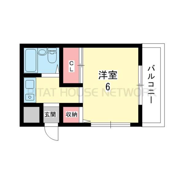 池田市空港マンション 間取り図写真 間取図(平面図)