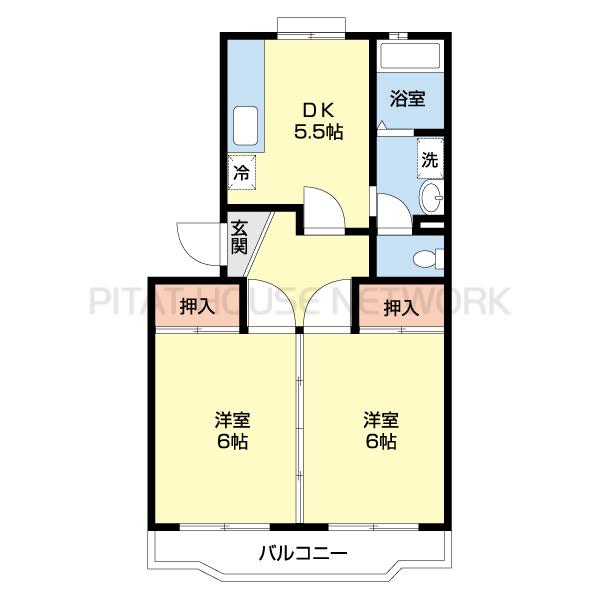 ※間取図および写真は別のお部屋のものです