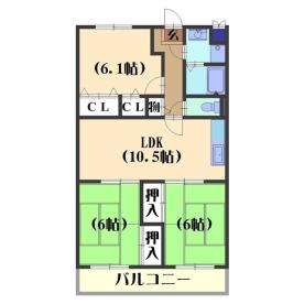 CASA西向日  間取り図写真