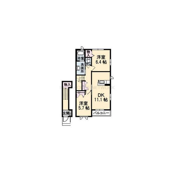 間取図は反転です