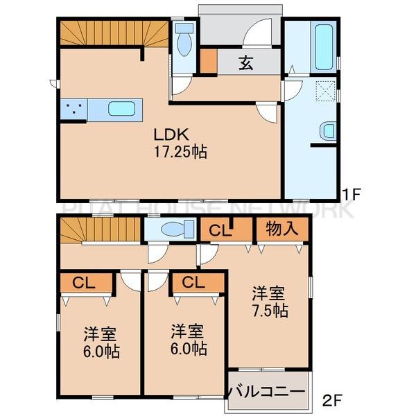 カウンターキッチン間取りでおしゃれな新生