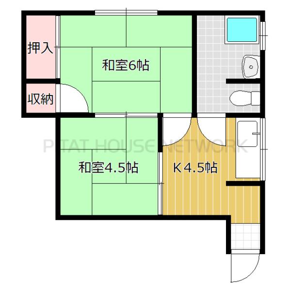 ピタットハウス 城北グリーンハウス 2dk 2階 静岡駅の賃貸情報 Aua
