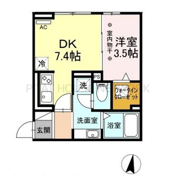 ONE URBAN PLACE(ﾜﾝｱｰﾊﾞﾝﾌﾟﾚｲｽ) 間取り図写真 間取図