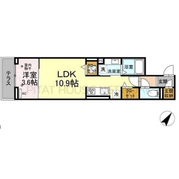 モンステラ 間取り図写真 間取図