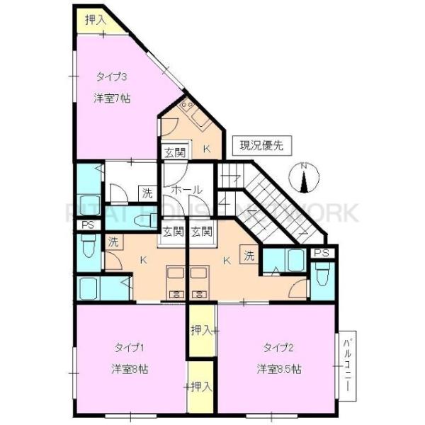 タイプ２のお部屋です