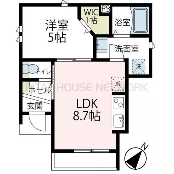 1LDKです。