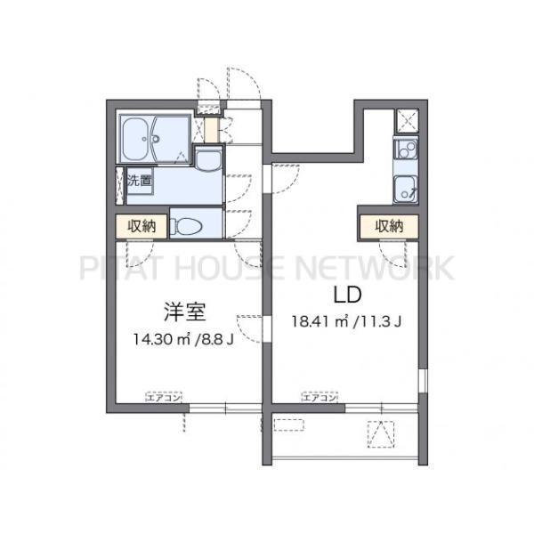 代表的な間取のため実際の間取とは異なる場