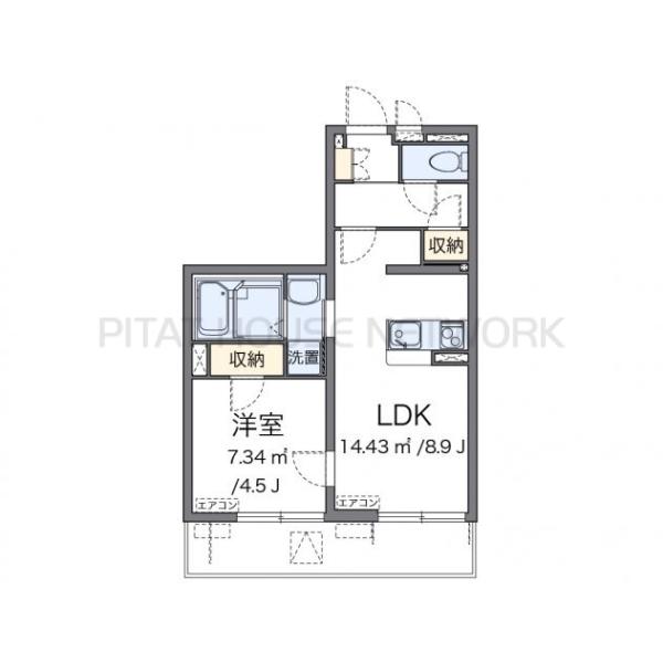 代表的な間取のため実際の間取とは異なる場