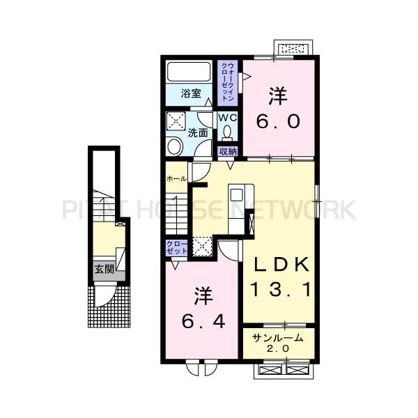 スワンプ　マンションＡ 間取り図写真