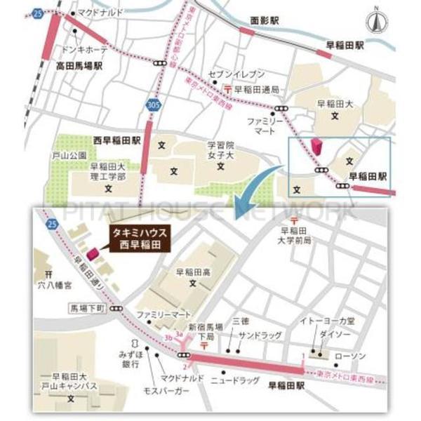 ピタットハウス タキミハウス西早稲田 1k 4階 早稲田駅の賃貸情報 Aem