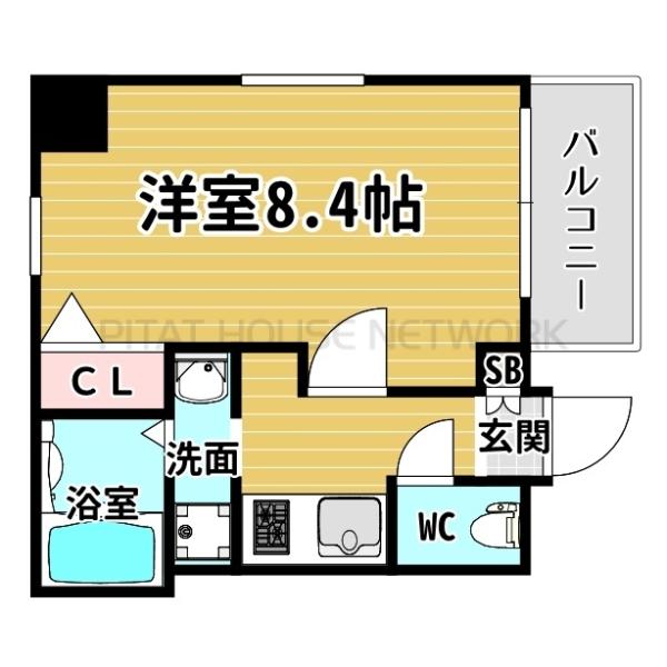 部屋の大きさが広いのが特徴