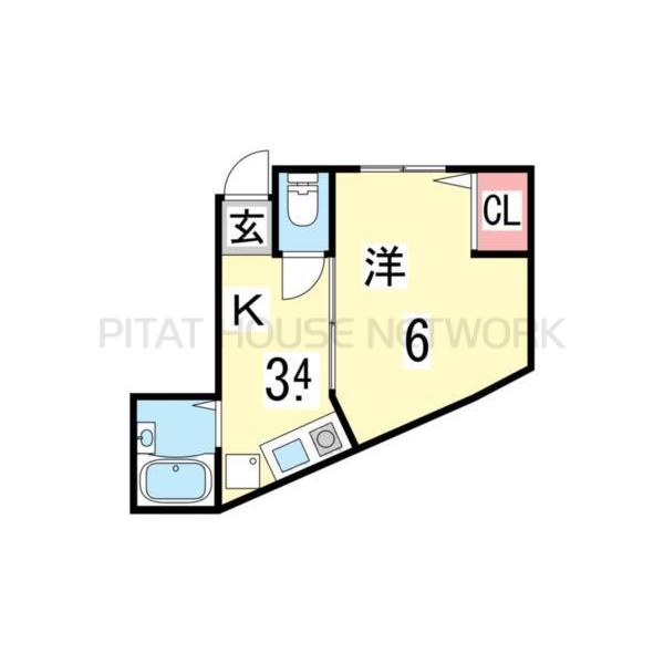 神戸市長田区山下町アパート 間取り図写真 間取図(平面図)