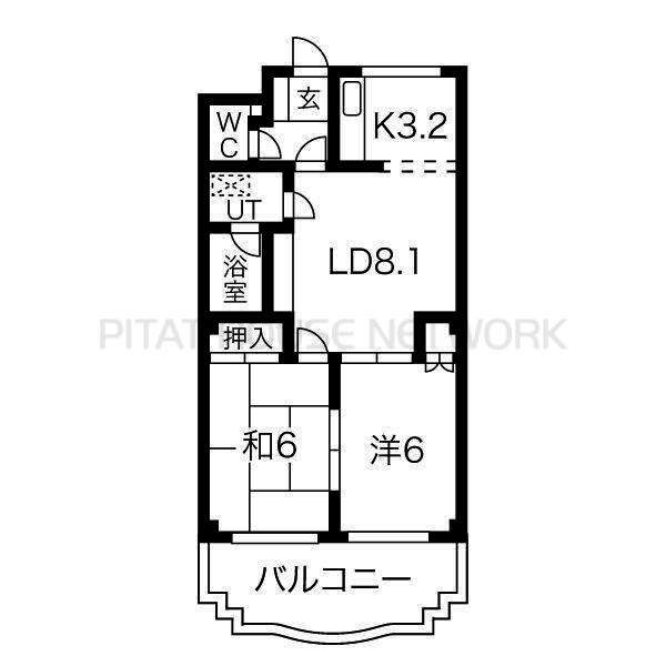 使い勝手の良い広めの２LDKです！