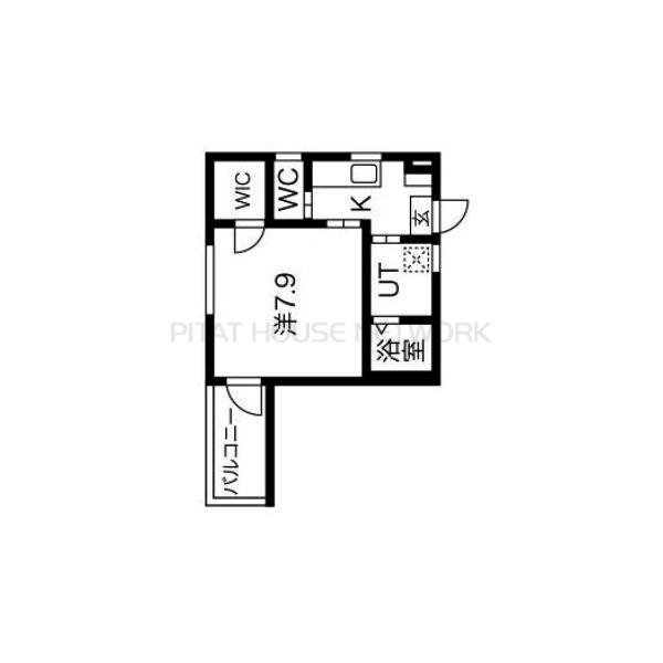 洋室7.9帖＋WIC