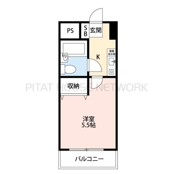 洋室5.5帖の１K