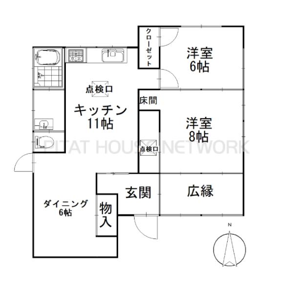 窓が大きく室内明るい