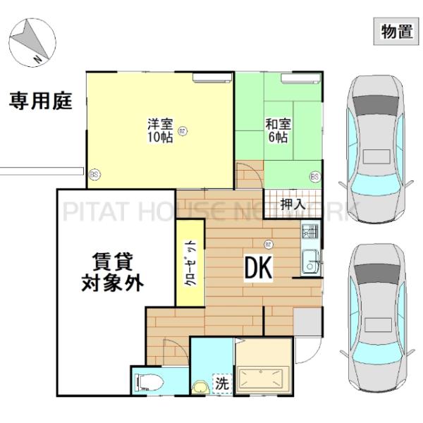 賃貸部分は図をご確認ください。
