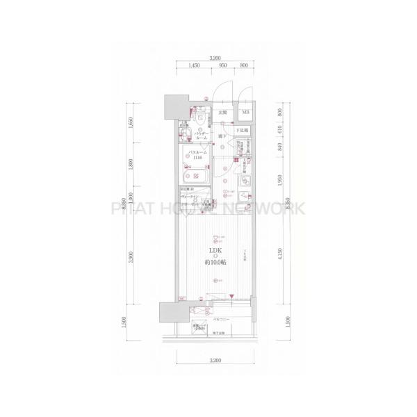 間取り図面は反転タイプ