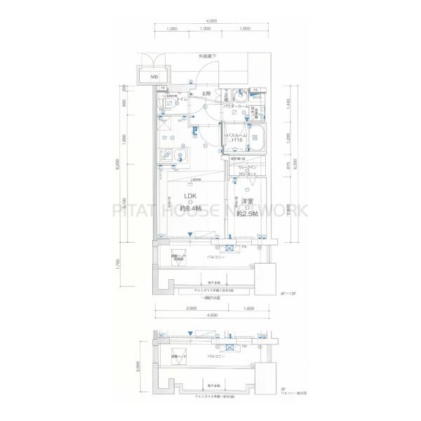 建具・フローリング：ホワイト