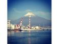 田子の浦漁港と富士山