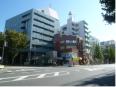 駅前の青梅街道、区役所